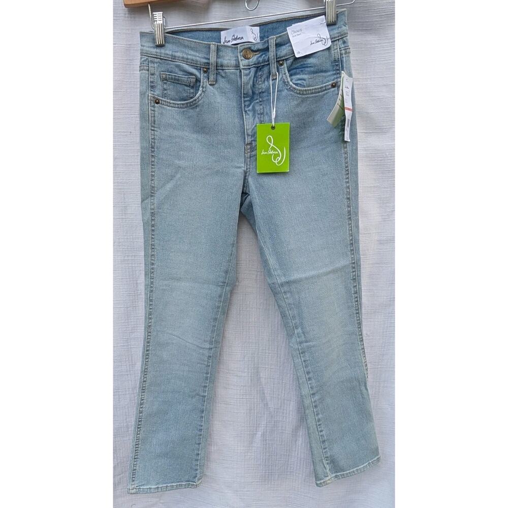 Sam Edelman Women's Linnie High Rise Kick Flare Ankle Jeans Sz 26 Light Wash New